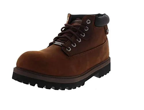 Skechers Men's Sergeants-Verdict Waterproof Boot,Dark Brown,10.5 M US