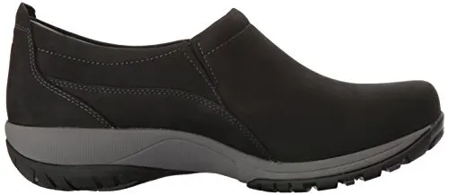 Dansko Women's Patti Flat, Black Milled Nubuck, 36 EU/5.5-6 M US