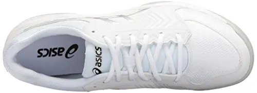 ASICS Men's Gel-Dedicate 5 Tennis Shoe, White/Silver, 11 M US