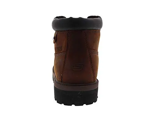 Skechers Men's Sergeants-Verdict Waterproof Boot,Dark Brown,10.5 M US