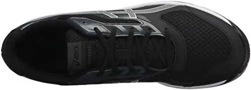 ASICS Mens Upcourt 2 Volleyball Shoe, Black/White/Phantom, 10 Medium US