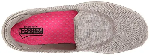 Skechers Performance Women's Go Walk 3 Fitknit Extreme Slip-On Walking Shoe,Taupe,7.5 M