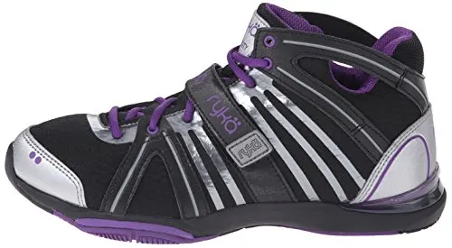 Ryka Women's Tenacity, Black/Purple, 9 M US