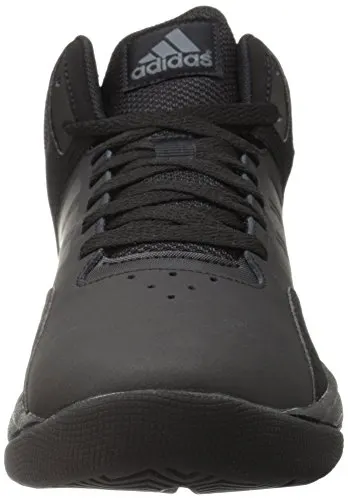 adidas NEO Men's Cloudfoam Ilation Mid Basketball Shoe, Black/Black/Onix, 10.5 M US