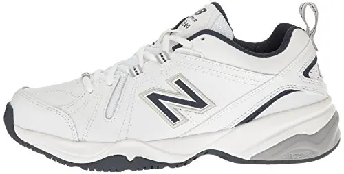 New Balance Men's MX608v4 Training Shoe, White/Navy, 10 4E US