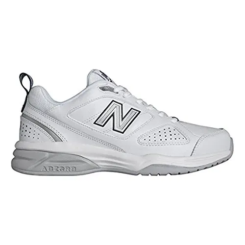 New Balance Women's WX623V3 Training Shoe-W, White/Navy, 9.5 B US
