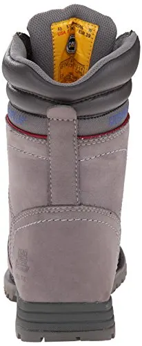 Caterpillar Women's Echo Waterproof Steel Toe Work Boot, Frost Grey, 9 M US