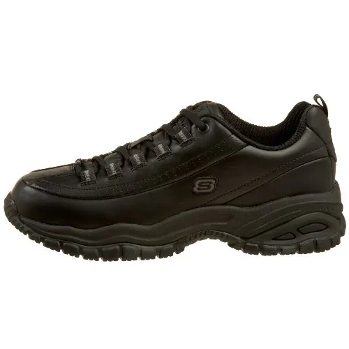 Skechers for Work Women's Soft Stride-Softie Lace-Up, Black, 8.5 D - Wide