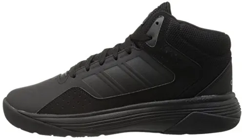 adidas NEO Men's Cloudfoam Ilation Mid Basketball Shoe, Black/Black/Onix, 10.5 M US