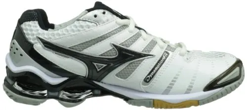 Mizuno Women's Wave Tornado 8 Volleyball Shoe,White/Black,10.5 M US