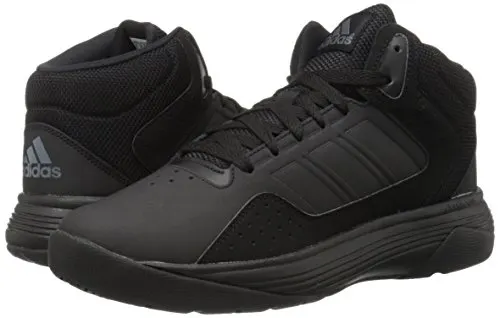 adidas NEO Men's Cloudfoam Ilation Mid Basketball Shoe, Black/Black/Onix, 10.5 M US