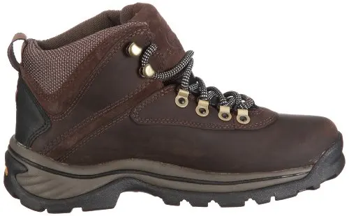 TimberlanD Women's White LeDge MiD Ankle Boot,Dark Brown,8 M US