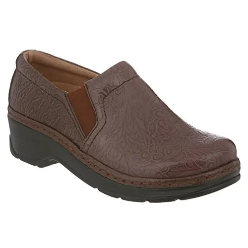 Klogs USA Women's NAPLES Clog,Coffee Tooled,6 M US