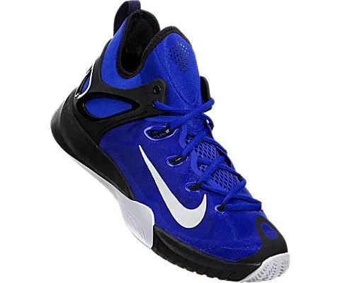 NIKE Zoom Hyperrev 2015 Mens Basketball Shoes 705370-400 Lyon Blue Metallic Silver-Black-White 11 M US
