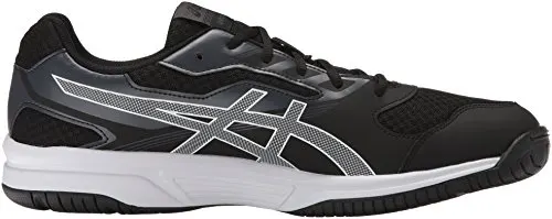 ASICS Mens Upcourt 2 Volleyball Shoe, Black/White/Phantom, 10 Medium US
