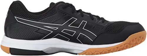 ASICS Mens Gel-Rocket 8 Volleyball Shoe, Black/White, 12 Medium US