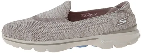 Skechers Performance Women's Go Walk 3 Fitknit Extreme Slip-On Walking Shoe,Taupe,7.5 M