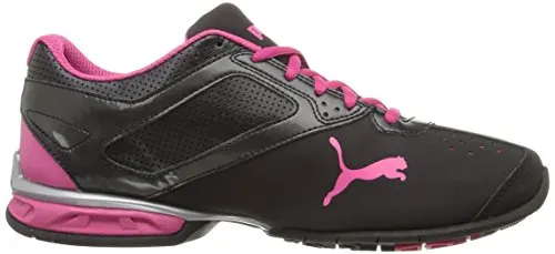 PUMA Women's Tazon 6 WN's fm Cross-Trainer Shoe, Black Silver/Beetroot Purple, 5.5 M US