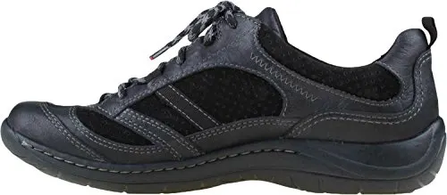 Earth Women's Redroot Walking Shoe,Black Nubuck,8 M US
