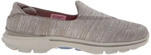 Skechers Performance Women's Go Walk 3 Fitknit Extreme Slip-On Walking Shoe,Taupe,7.5 M