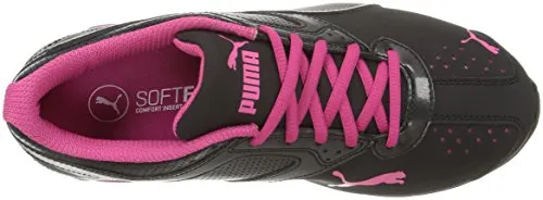PUMA Women's Tazon 6 WN's fm Cross-Trainer Shoe, Black Silver/Beetroot Purple, 5.5 M US