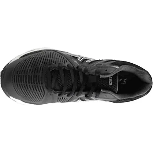 ASICS Men's Gel-Netburner Ballistic MT Volleyball-Shoes, Black/Dark Grey/Silver, 12 Medium US