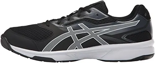ASICS Mens Upcourt 2 Volleyball Shoe, Black/White/Phantom, 10 Medium US