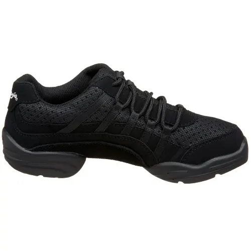 Capezio Women's Rockit Dancesneaker, Black, 9 B-Medium