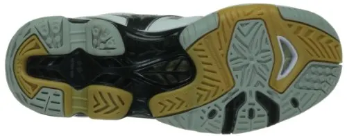 Mizuno Women's Wave Tornado 8 Volleyball Shoe,White/Black,10.5 M US