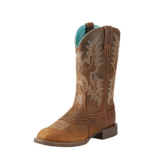 Ariat Women's Heritage Stockman Western Boot, Sassy Brown, 8.5 B US