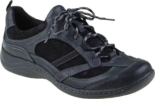 Earth Women's Redroot Walking Shoe,Black Nubuck,8 M US