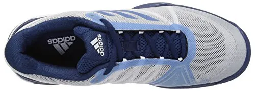 adidas Men's Barricade Club Tennis Shoes, White/Tech Mystery Blue, (12 M US)