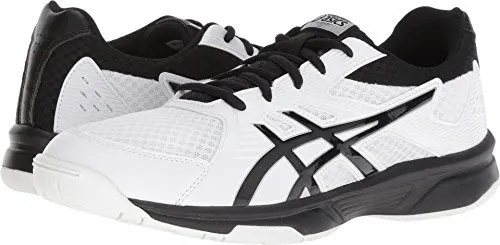 ASICS Men's Upcourt 3 Volleyball Shoes, White/Black, Size 11