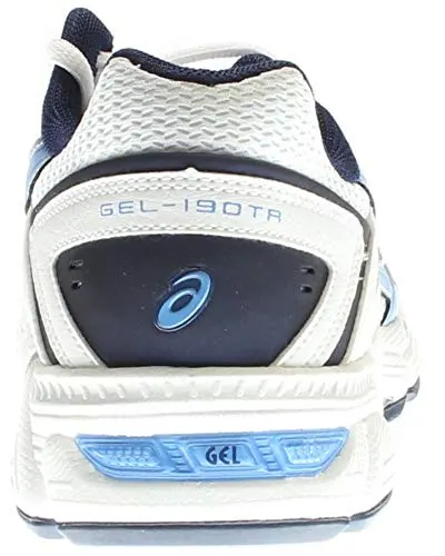 ASICS Women's gel-190 tr, White/Periwinkle/Midnight Navy, 12 2E US