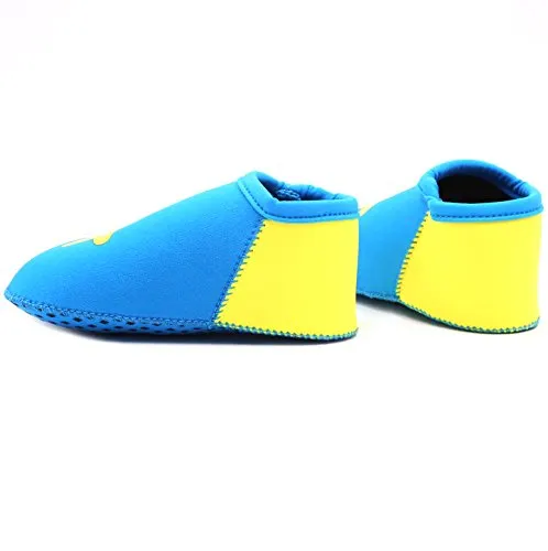 SUIEK Unisex Baby Infant Swim Shoes Water Shoes Beach Shoes (Blue, L (Sole length 5.9 inches, 24-36 Months))