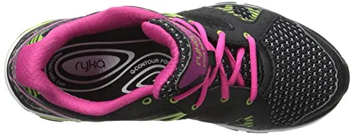 RYKA Women's vida RZX, Black Pink/Lime Blaze, 9 M US