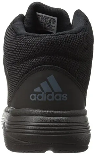 adidas NEO Men's Cloudfoam Ilation Mid Basketball Shoe, Black/Black/Onix, 10.5 M US