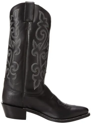 Justin Boots Men's Classic Western, Black London Calf, 6 EE US