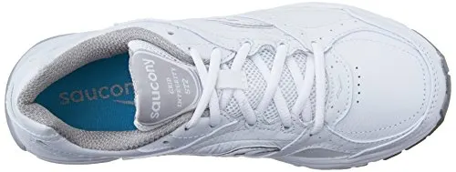 Saucony Women's ProGrid Integrity ST2 Walking Shoe,White/Silver,5 B(M) US