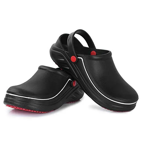 FANTURE Men Women Slip Resistant Specialist Chef Clogs Mulitfunctional Restaurant Kitchen Garden Safety Work Medical Shoes