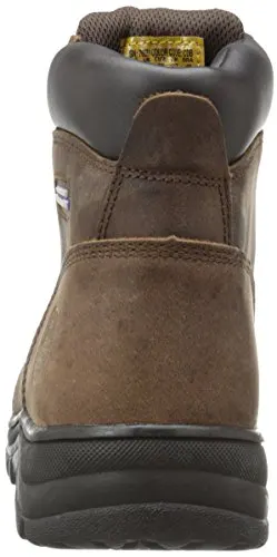 Skechers for Work Women's Workshire Peril Boot, Dark Brown, 8 M US