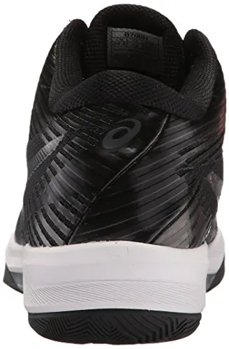 ASICS Mens Volley Elite FF MT Volleyball Shoe, Black/Dark Grey/White, 7.5 Medium US