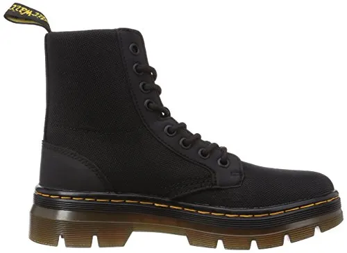 Dr. Martens Men's Combs Nylon Combat Boot, Black, 10 UK/11 M US