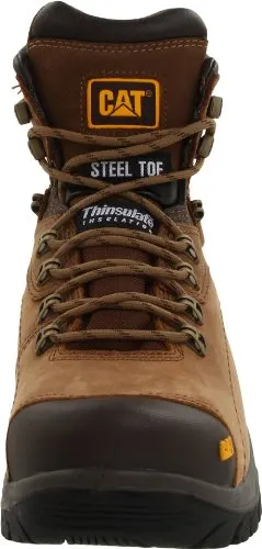 Caterpillar Men's Diagnostic Steel-Toe Waterproof Boot,Dark Beige,10.5 M US