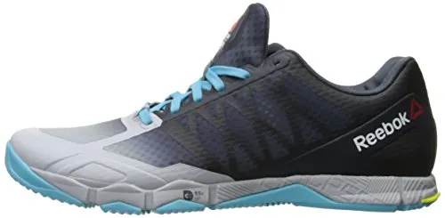 Reebok Women's Crossfit Speed TR Cross-Trainer Shoe, Cloud Grey/Royal Slate/Crisp Blue/Hero Yellow, 5 M US