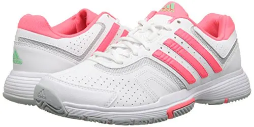 adidas Performance Women's Barricade Court W Tennis Shoe, White/Red/Onix, 9.5 M US