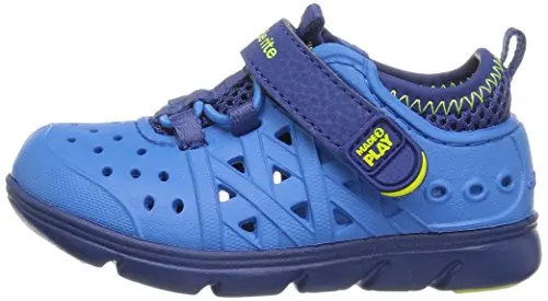 Stride Rite Made 2 Play Phibian Sneaker Sandal Water Shoe (Toddler/Little Kid/Big Kid), Blue, 10 M US Toddler