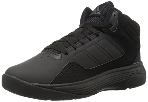 adidas NEO Men's Cloudfoam Ilation Mid Basketball Shoe, Black/Black/Onix, 10.5 M US