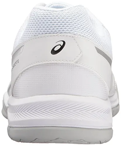 ASICS Men's Gel-Dedicate 5 Tennis Shoe, White/Silver, 11 M US