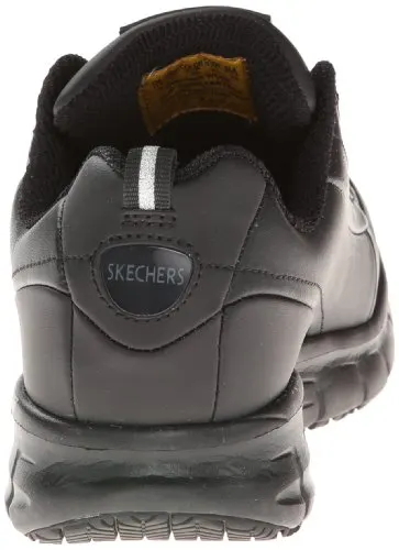 Skechers for Work Women's Sure Track Trickel Slip Resistant Work Shoe, Black, 8.5 M US